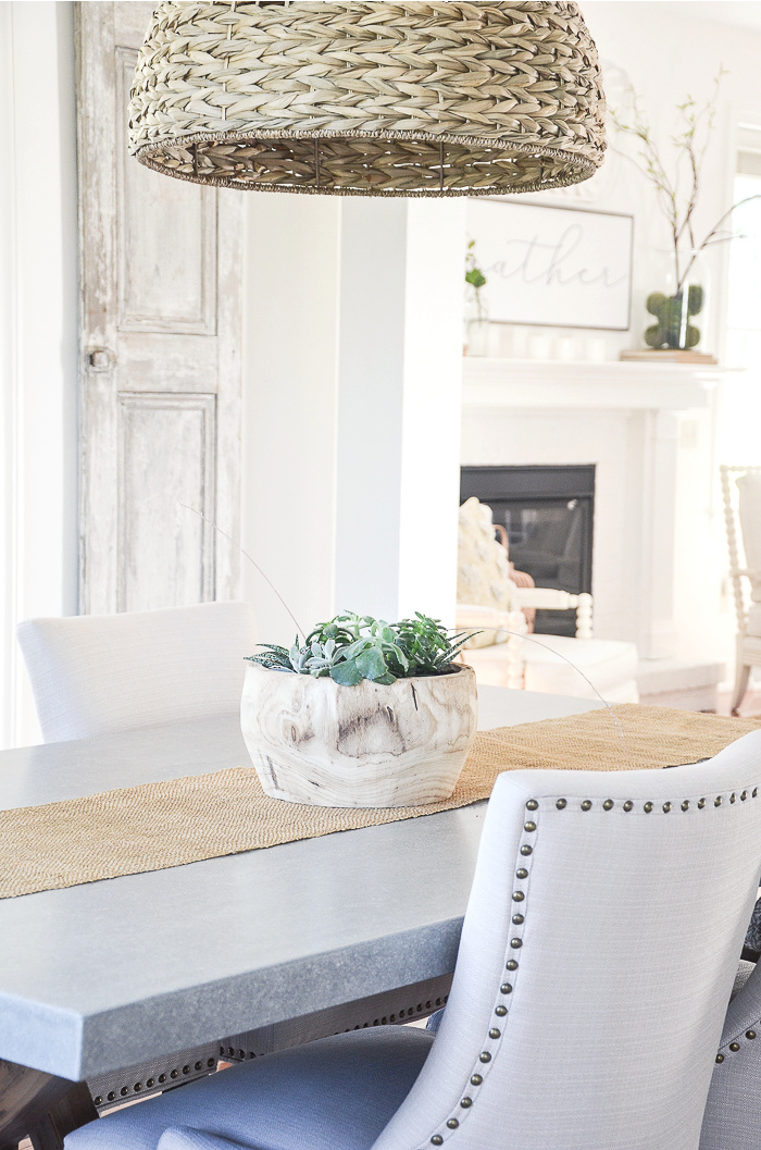 concrete top dining room table