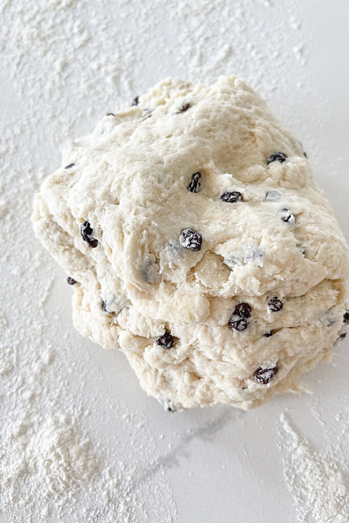 FORMING THE IRISH SODA BREAD DOUGH