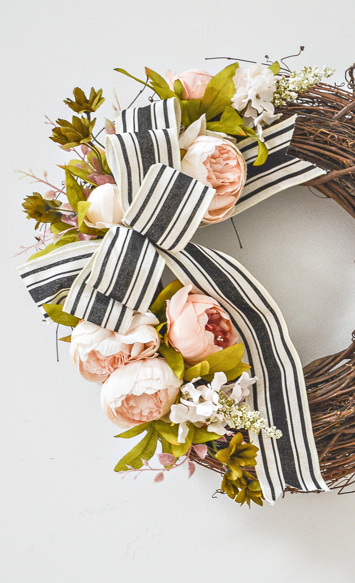 Easy 30-Minute pretty Peony Wreath DIY