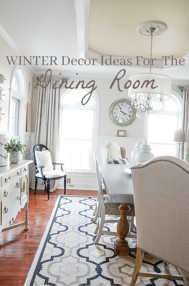 Winter Decor Ideas For The Living Room - tips for styling a beautiful winter dining room
