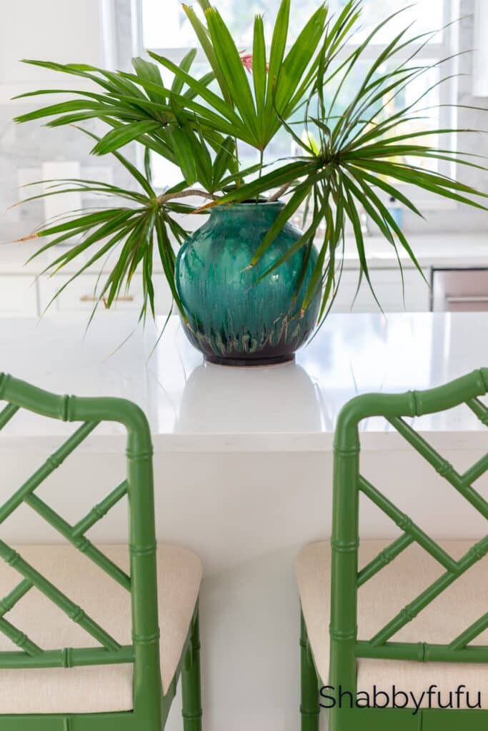green decor in a kitchen