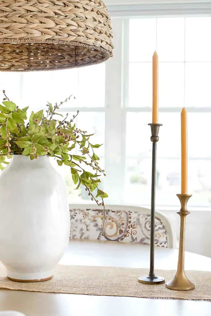 centerpiece on a dining room table