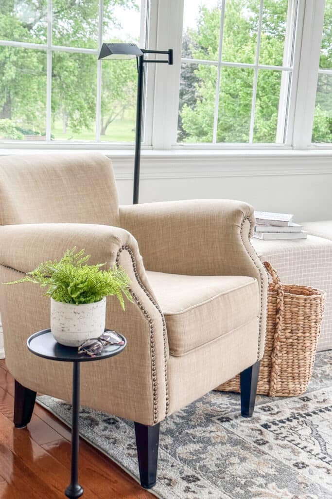 chair in a sunroom
