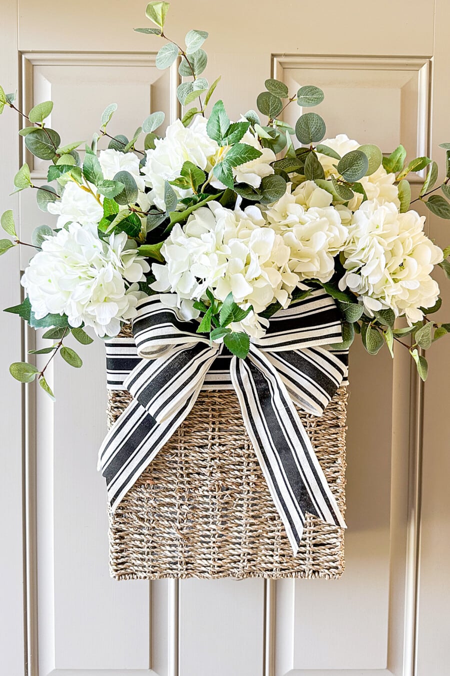 How To Create A Spring Into Summer Hydrangea Door Basket