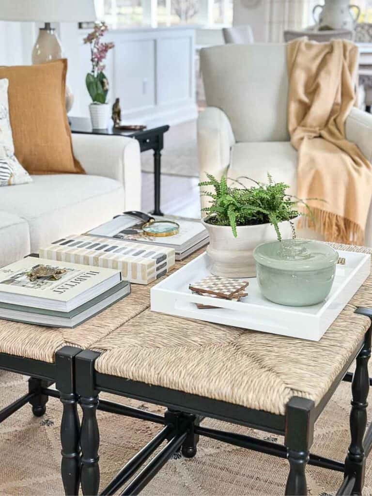 large coffee table-simple styling 