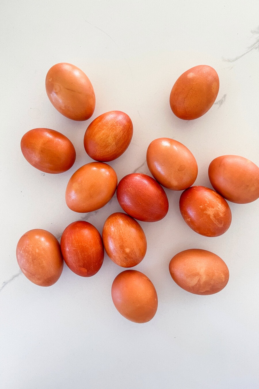 Onion Skin Dyed Easter Eggs