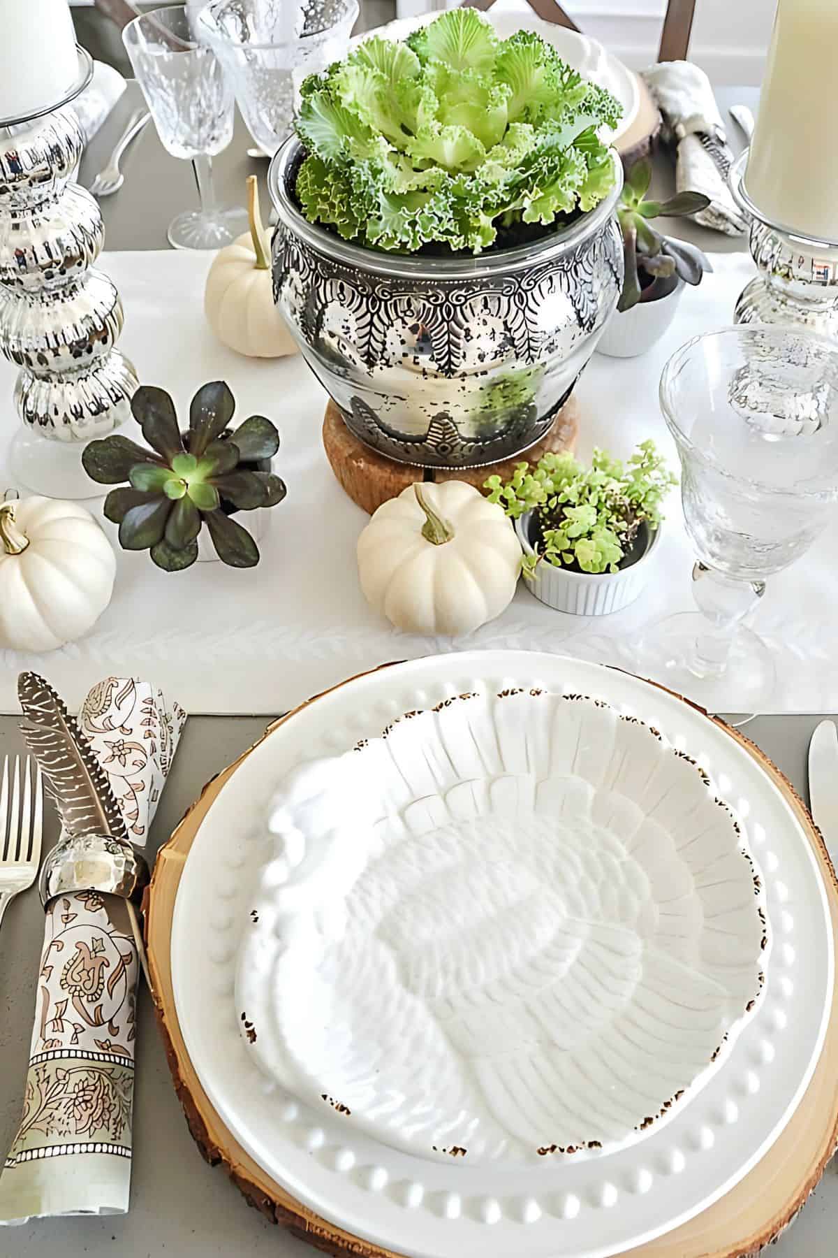 Thanksgiving place setting