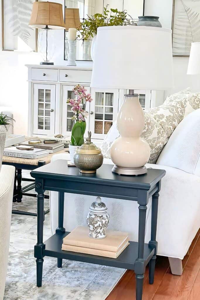 small end table- from the side