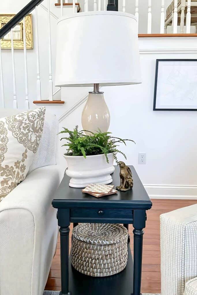 small end table-front view