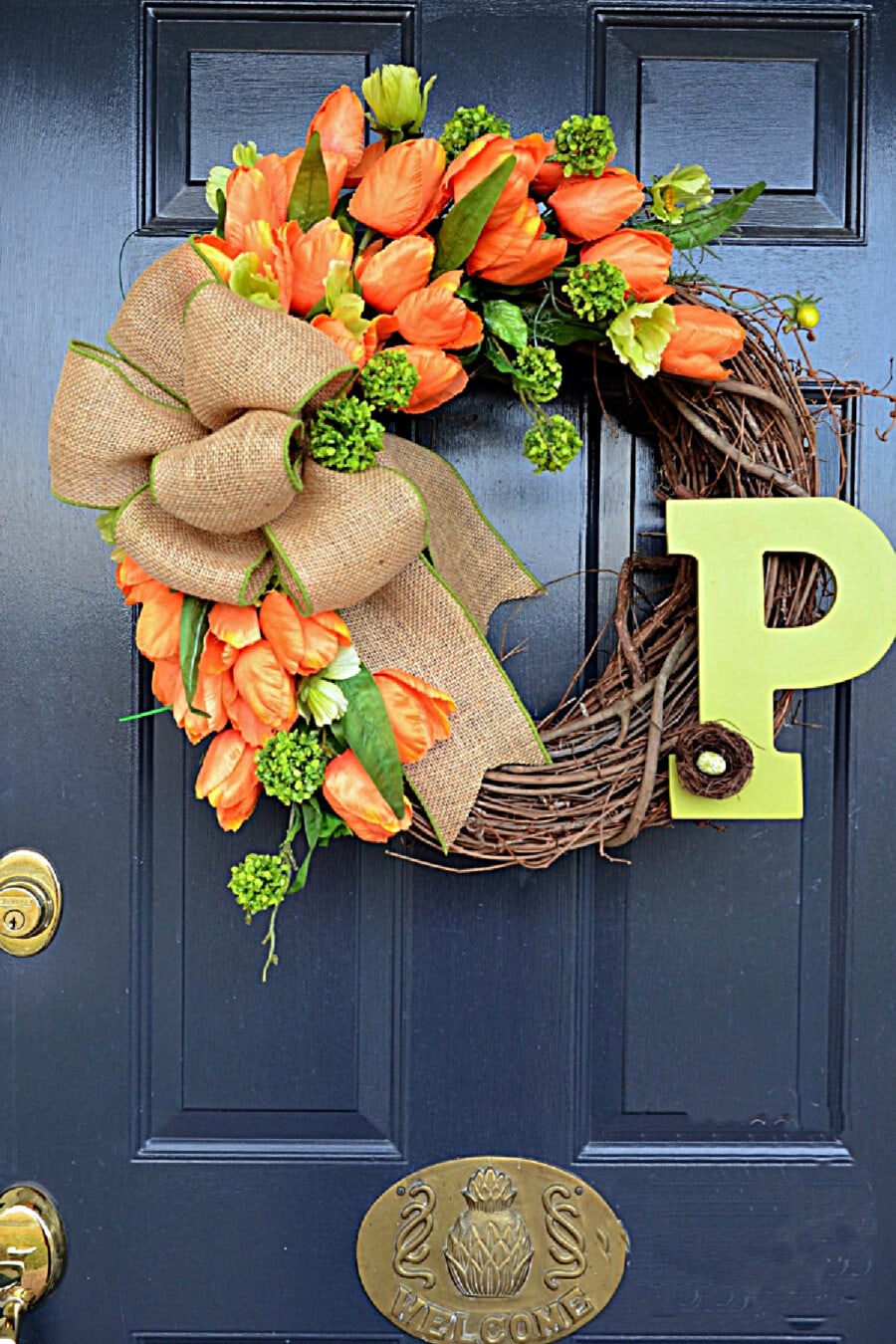 Beautiful Spring Tulip Wreath Diy