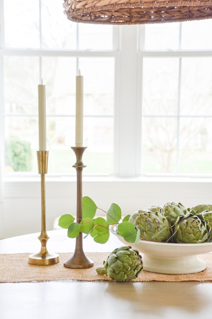 table centerpiece ideas- ARTICHOKE CENTERPIECE