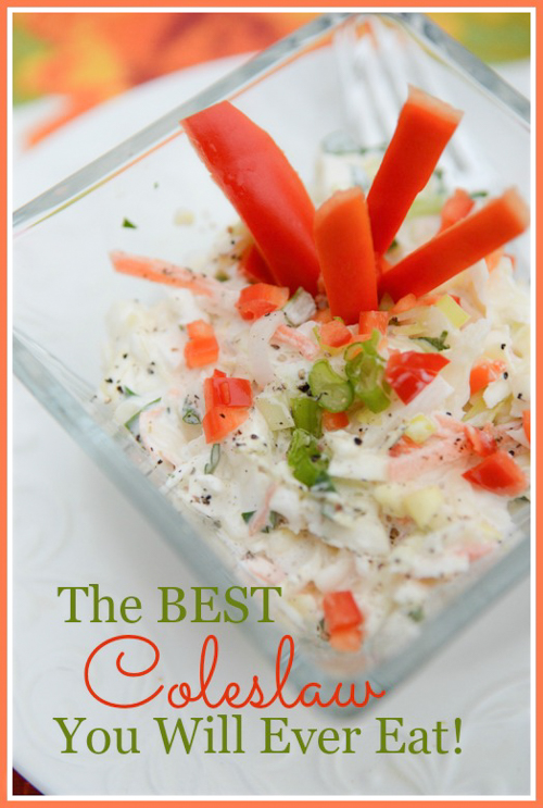 THE BEST COLESLAW YOU WILL EVER EAT! Seriously grown up and sexy!