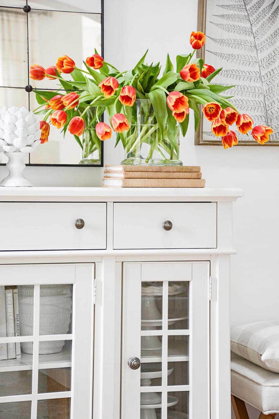 How To Decorate A Buffet, Sideboard, Console, or Other Flat Surface